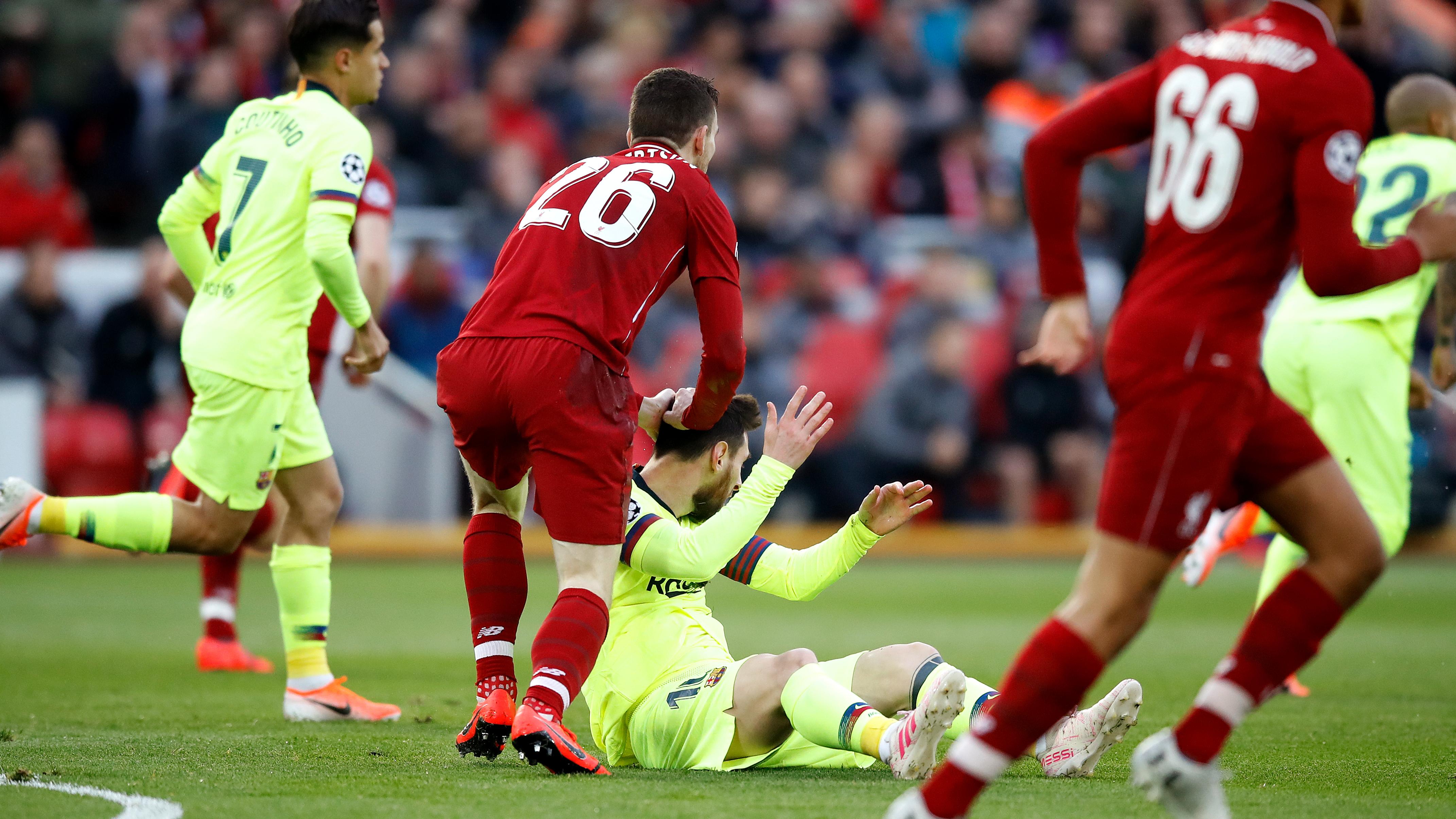 关于梅西在利物浦比赛中出色防守，挺进下一轮引发热议！的信息